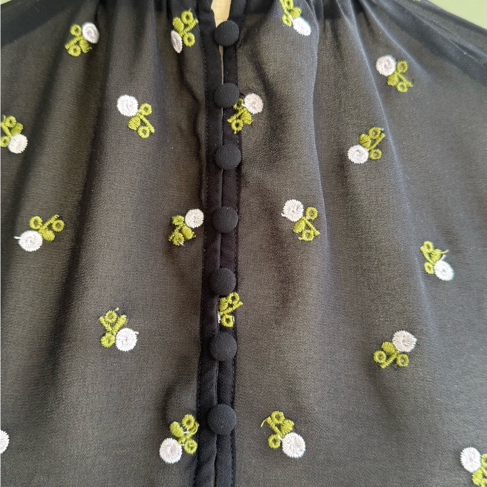 CAbi Black Floral Button Down Shirt - Picture 8 of 10